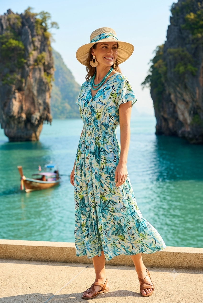 LEAF PRINT BUTTON MAXI(MIXED COLOUR PACK)