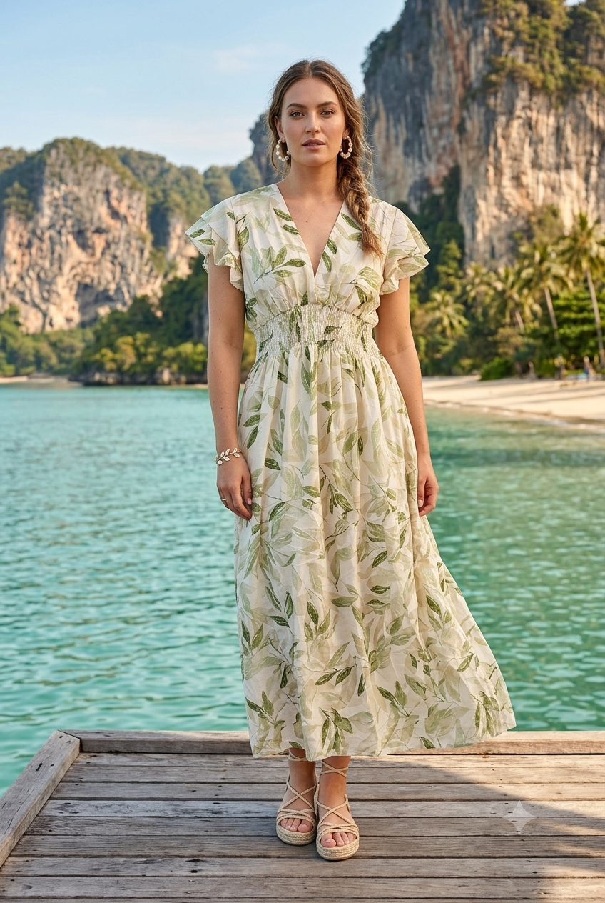 LEAF PRINT MAXI(MIXED COLOUR PACK)