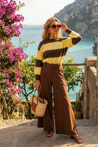 BELTED WIDE LEG TROUSER
