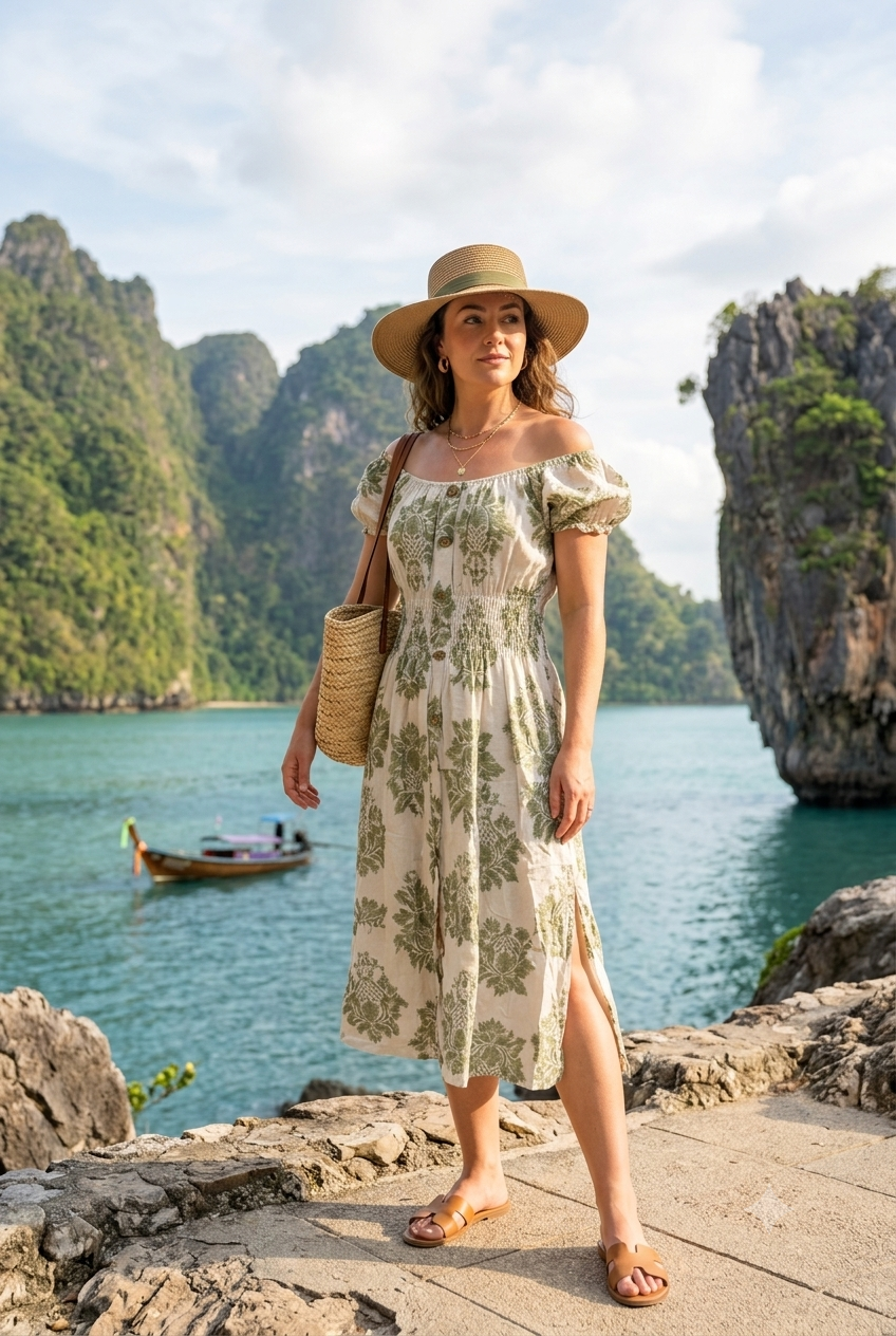 PRINTED BUTTON MIDI DRESS (MIXED COLOUR PACK)