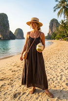 COTTON CAMI BEACH MAXI