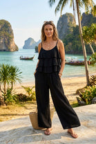 TIERED CAMI TOP LOUNGE SET