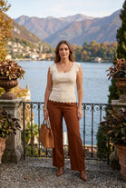 ABBY KNITTED SCALLOPED VEST