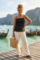 BEADED STRAP CAMI TOP