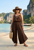 ELASTICATED WIDE LEG CULOTTES