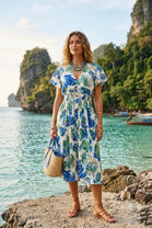 PRINTED BUTTON DETAIL DRESS(MIXED COLOUR PACK)