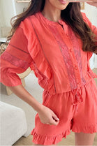 LACE DETAIL TIEUP PLAYSUIT (15135003574656)