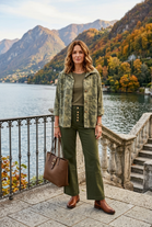 CAMO PRINT RELAXED-FIT BUTTON-UP SHIRT