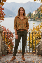 CAMO PRINT RELAXED-FIT BUTTON-UP SHIRT