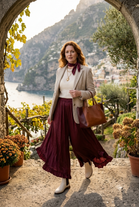FRILL HEM WIDE-LEGTROSER
