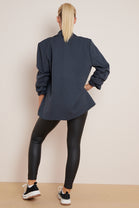 BASIC PLUS SIZE  SLEEVED BLAZER (8043017240824)