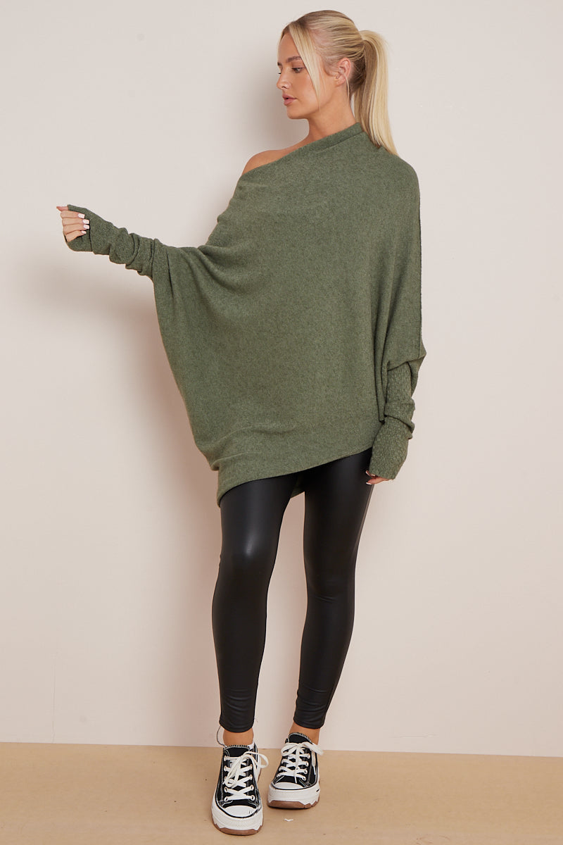 EMILY PATTERN SLEEVE OVERSIZED JUMPER (8043031920888)
