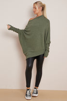 EMILY PATTERN SLEEVE OVERSIZED JUMPER (8043031920888)