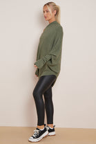 EMILY PATTERN SLEEVE OVERSIZED JUMPER (8043031920888)