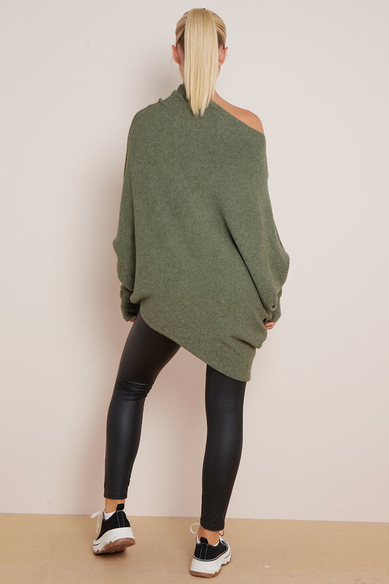 EMILY PATTERN SLEEVE OVERSIZED JUMPER (8043031920888)