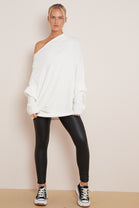 EMILY PATTERN SLEEVE OVERSIZED JUMPER (8043030544632)