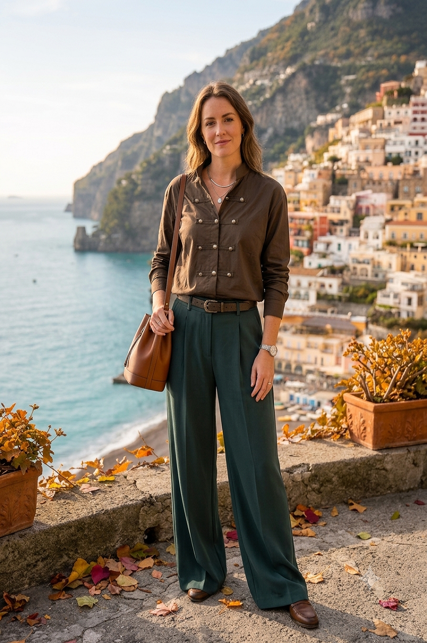MILITARY INSPIRED BUTTON-DOWN SHIRT