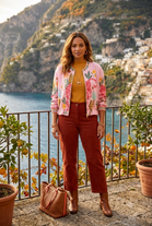 PRINTED BOMBER JACKET