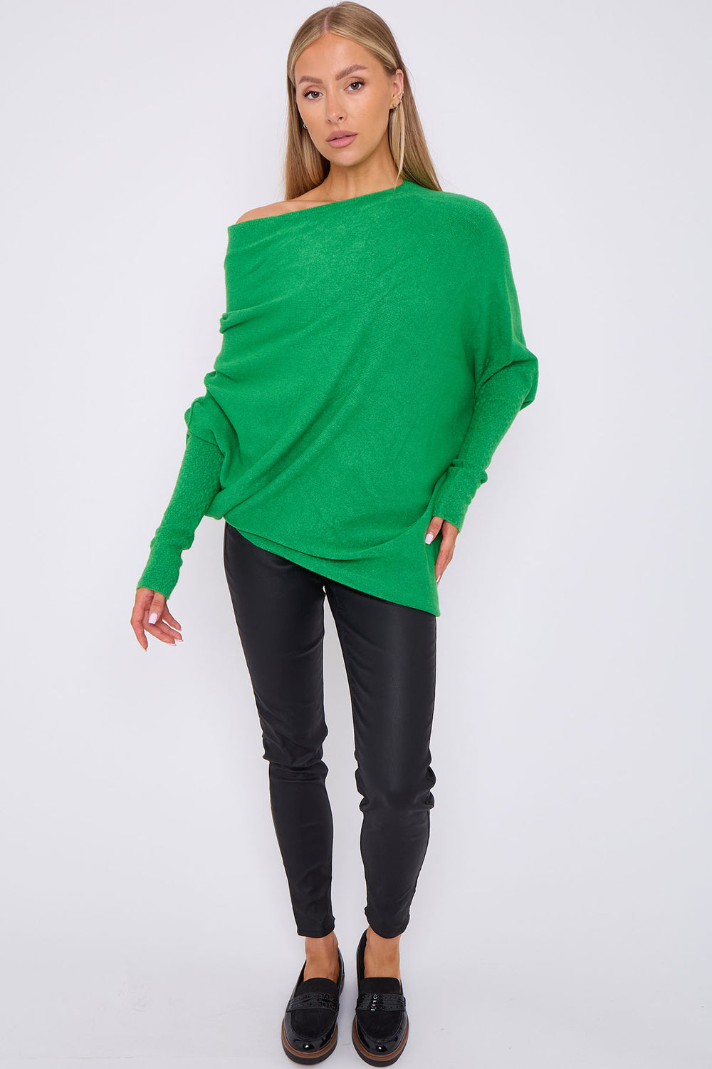 BELLA PATTERN SLEEVE OVERSIZED JUMPER (8667660321016) (8672103071992) (8739518382328)