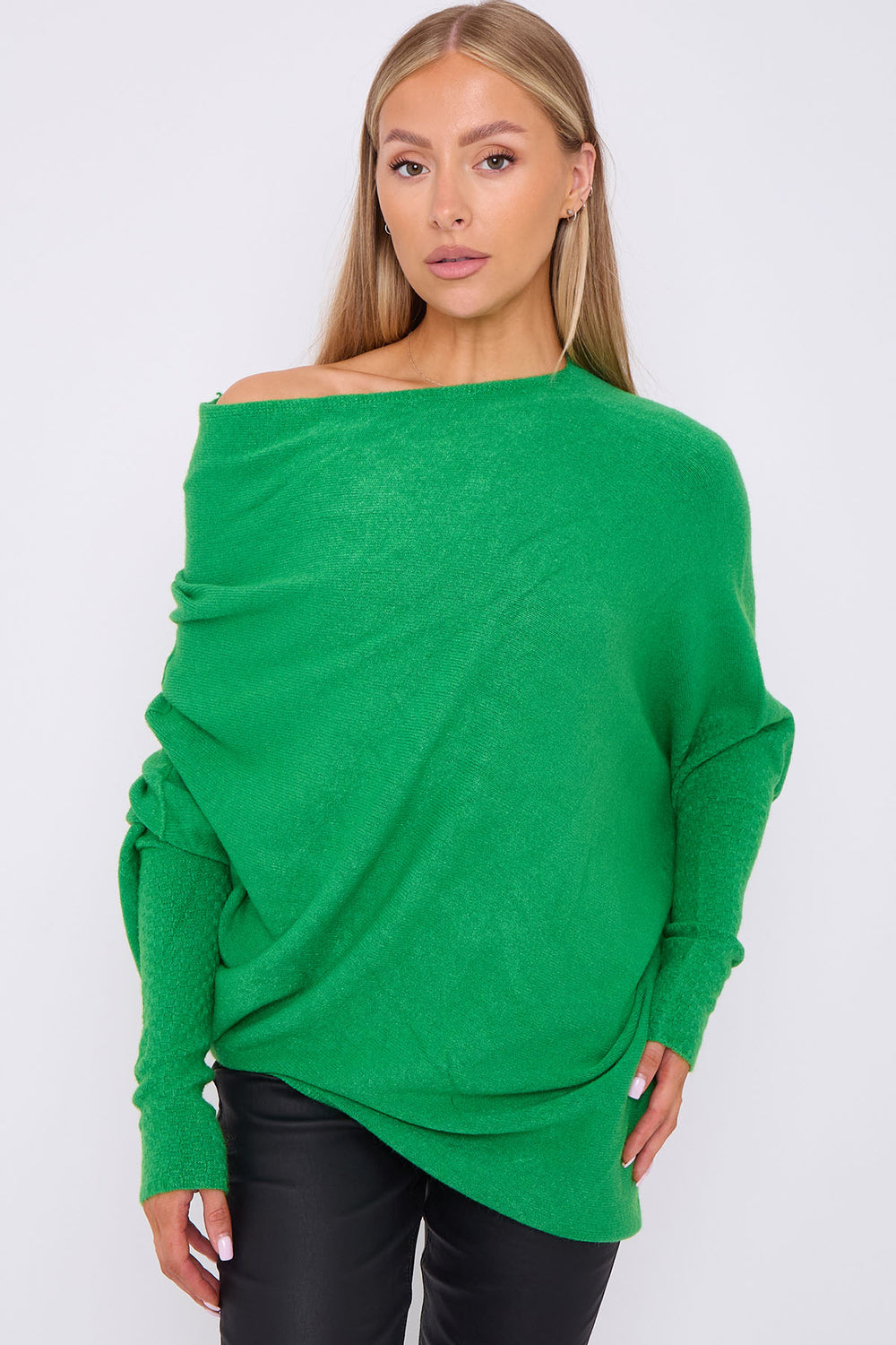 BELLA PATTERN SLEEVE OVERSIZED JUMPER (8667660321016) (8672103071992) (8739518382328)