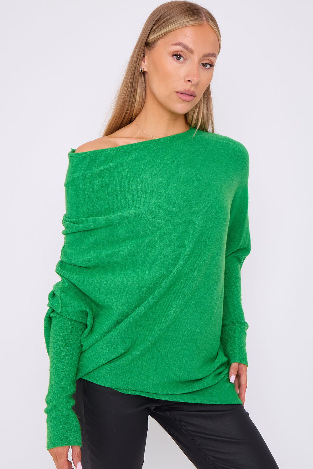 BELLA PATTERN SLEEVE OVERSIZED JUMPER (8667660321016) (8672103071992) (8739518382328)