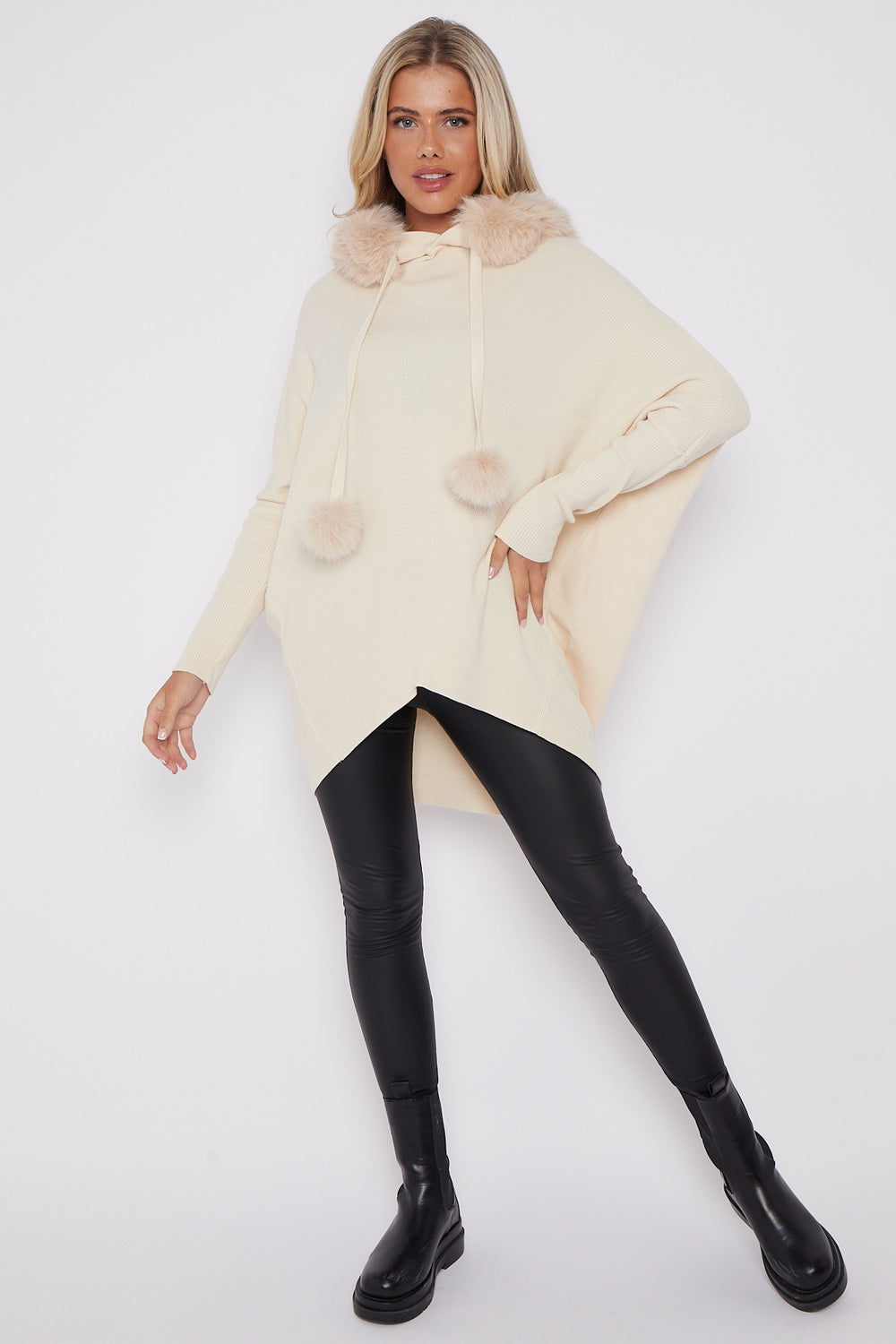 BONNIE PLAIN FURR HOODIE (8170651222264)