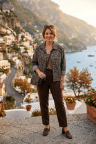 LEOPARD PRINT RIBBED SHIRT JACKET