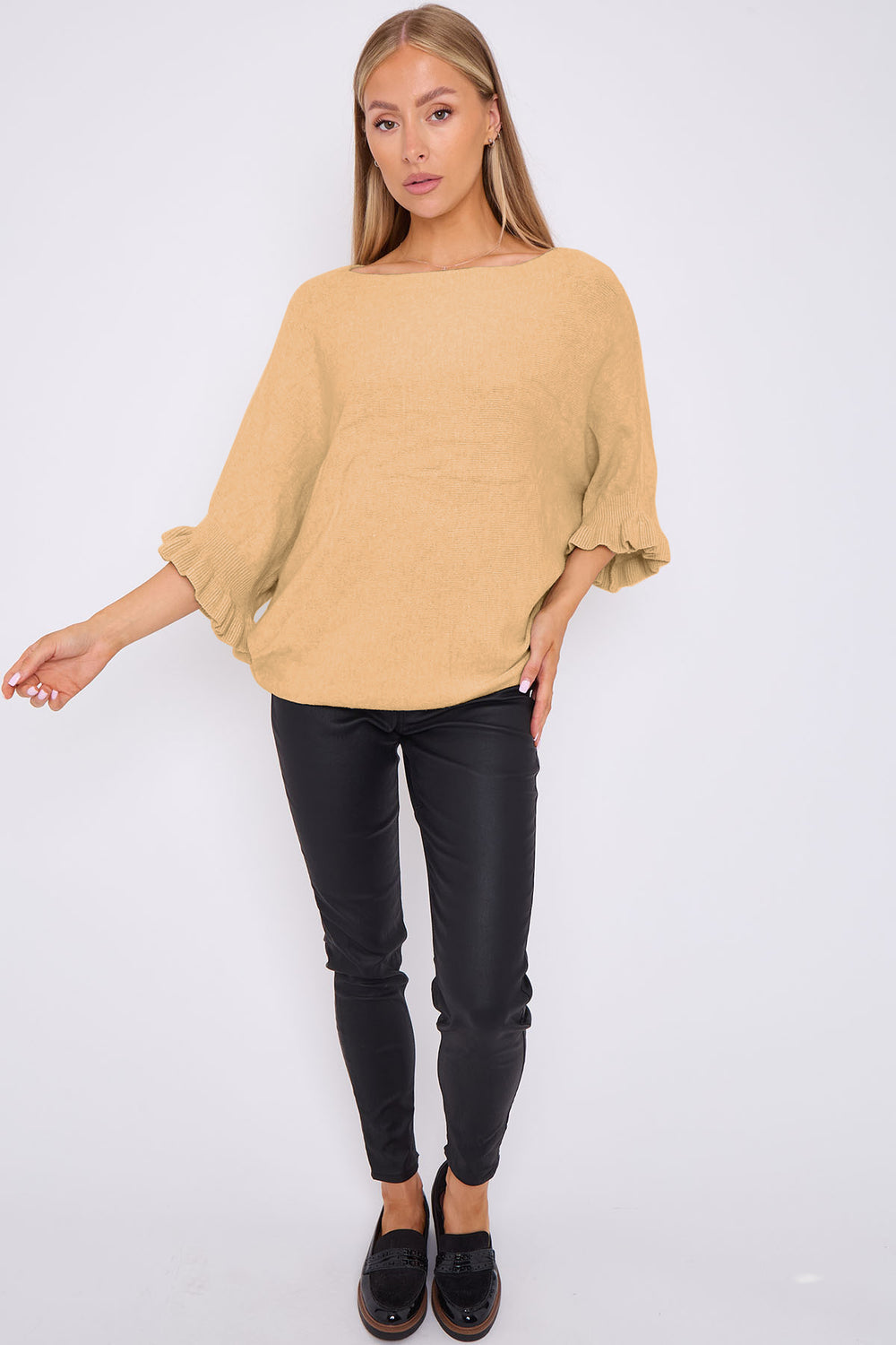 FRILL SLEEVE JUMPER (8667488256248)