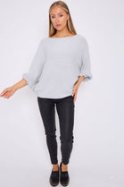 FRILL SLEEVE JUMPER (8667487895800)