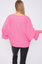 FRILL SLEEVE JUMPER (8667489206520) (8777631367416)