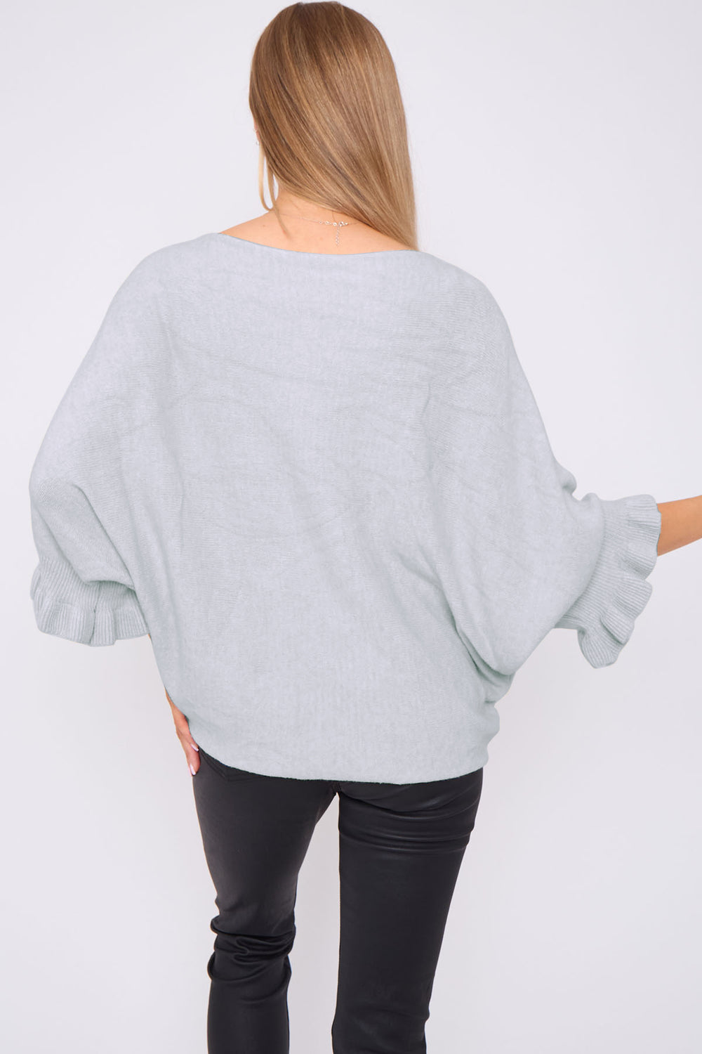 FRILL SLEEVE JUMPER (8667487895800)