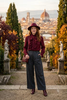 PLEATED RUFFLED SHIRT