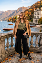 DRAWSTRING WIDE-LEG CULOTTES
