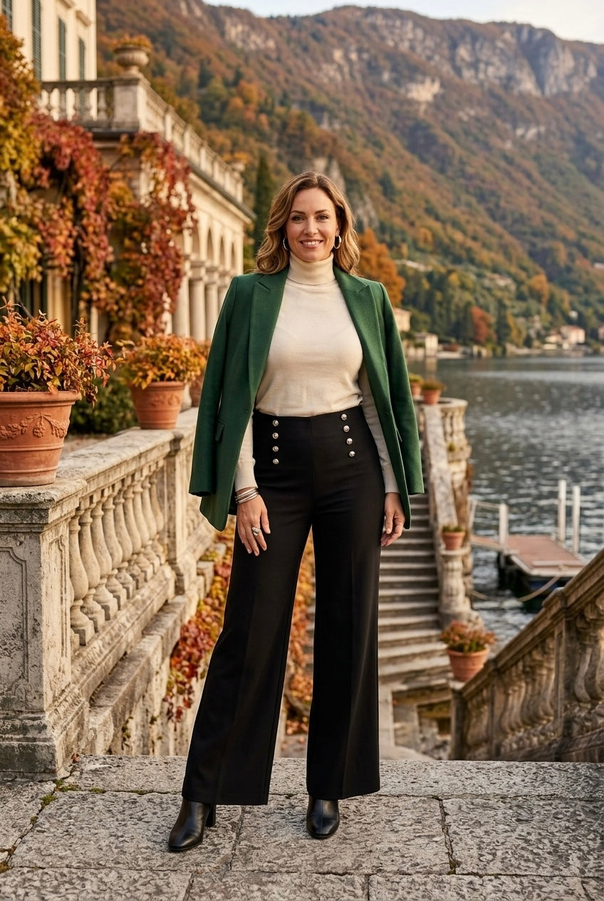STUDDED TROUSERS