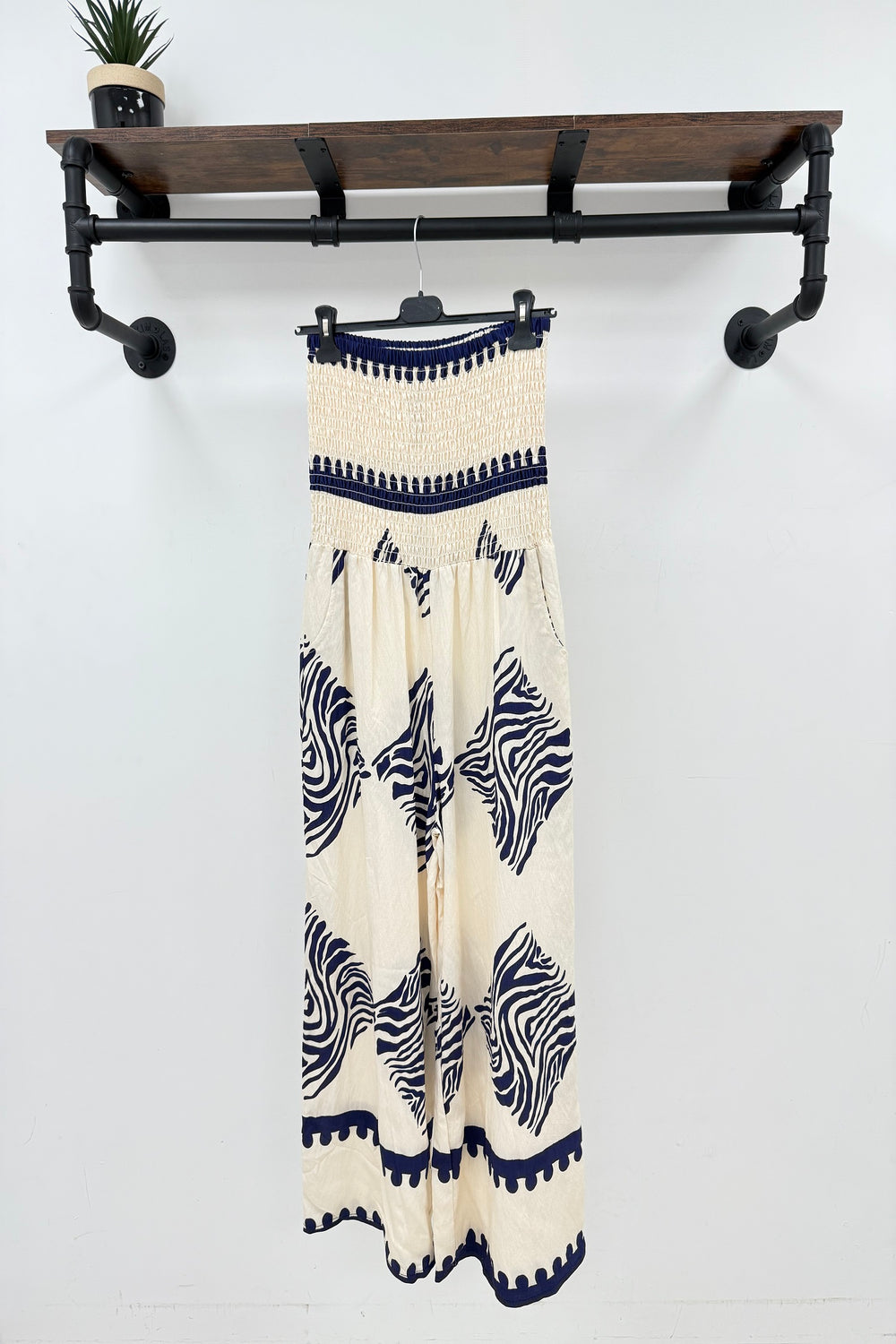 BANDEAU ZEBRA PRINT JUMPSUIT (15151453700480)