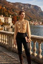 PLEATED RUFFLED SHIRT