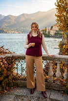 BUCKLE DETAIL KNITTED WAIST COAT