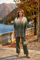 OVERSIZED LEOPARD OMBRE SHIRT