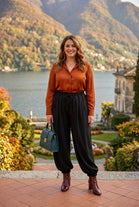 DRAWSTRING  OVERSIZED HAREM SCUBA TROUSER