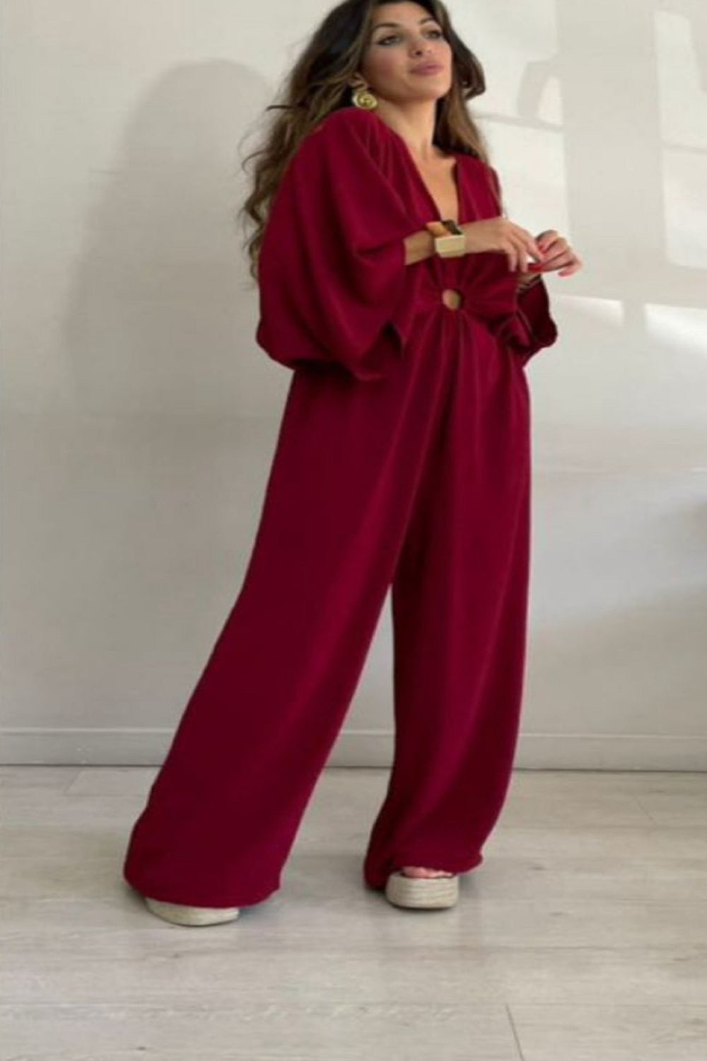 RING DETAIL JUMPSUIT (15157927182720)