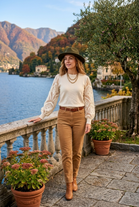 LACE SLEEVE JUMPER