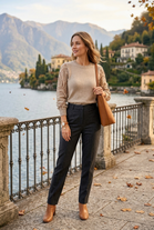 LACE SLEEVE JUMPER