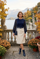 LACE SLEEVE JUMPER