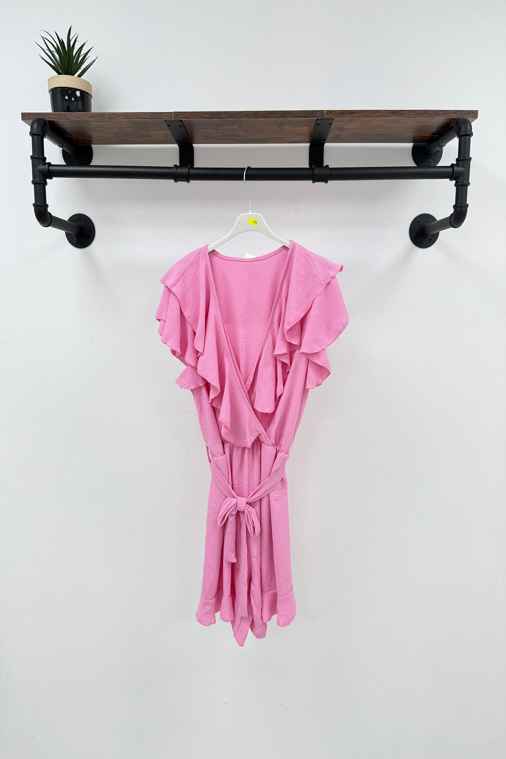 DETAIL RUFFLE TIEUP PLAYSUIT (15160109433216)