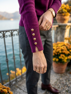 CREW NECK BUTTON DETAIL JUMPER