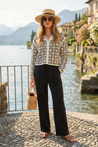 AMMY  FRONT DETAIL PLAIN JOGGERS