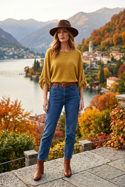 OVERSIZED ADJUSTABLE BUBBLE SLEEVE FINE KNIT JUMPER