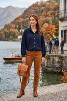 BUTTON ELASTICATED SCUBA JACKET