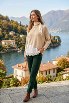 LACE EMBROIDERY VEST 2 IN 1 JUMPER