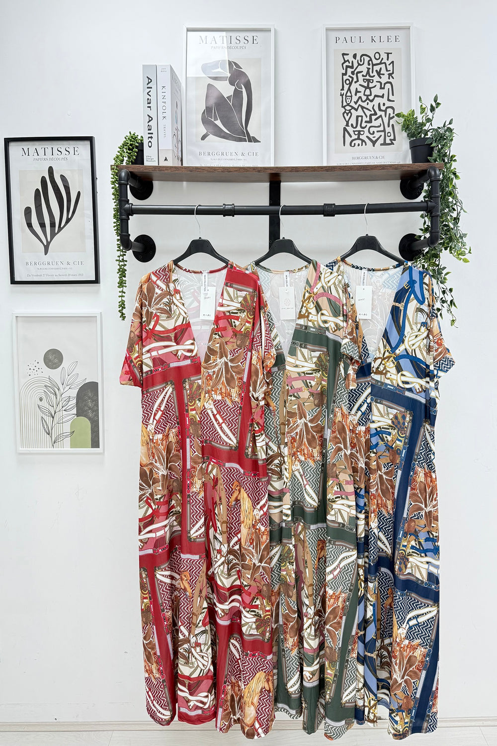 PRINTED V-NECK MAXI (Copy) (15171976954240)